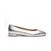 Parel Versierde Ballet Flat Stuart Weitzman , Gray , Dames