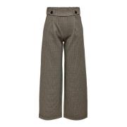 Geruite Broek met Knoopsluiting voor Dames Jacqueline de Yong , Beige ...