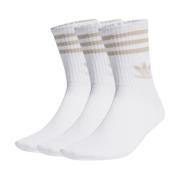 Mid Cut Beige Sokken Adidas , White , Heren