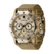 Pro Diver Quartz Horloge - Gouden Wijzerplaat Invicta Watches , Yellow...