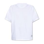 T-shirt met logo Adidas by Stella McCartney , White , Dames