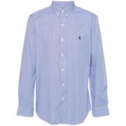 Sport Lange Mouw Shirt Ralph Lauren , Blue , Heren