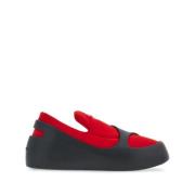 Rode Platte Slipper met Neopreen Binnensok Salvatore Ferragamo , Red ,...