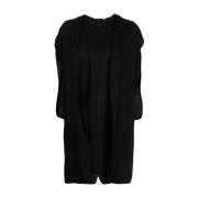 Zwarte Zijden Crepe Top met Opvouwbare Panelen The Row , Black , Dames