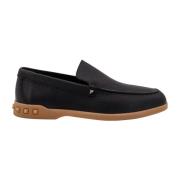 Zwarte Loafer Schoenen Valentino Garavani , Black , Heren