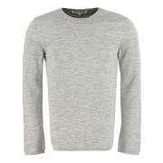 Geribbelde Crew-neck Sweater Comme des Garçons , Gray , Heren