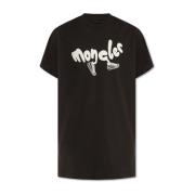 T-shirt met logo Moncler , Black , Heren