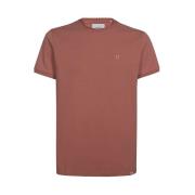 Katoenen Crew-Neck T-Shirt Les Deux , Pink , Heren