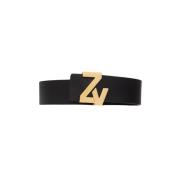 Leren riem Zadig & Voltaire , Black , Dames