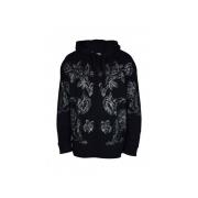 Zwarte sweatshirt met bloemenprint Valentino Garavani , Black , Heren