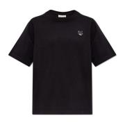 T-shirt met logo Maison Kitsuné , Black , Dames