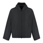 Hooded Jack met Volledige Ritssluiting Balenciaga , Black , Heren