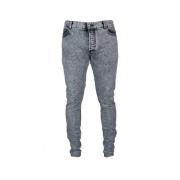 Grijze Jeans met Logo Detail Balmain , Gray , Heren