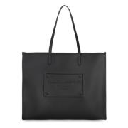 Leren Tote Tas Dolce & Gabbana , Black , Heren