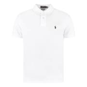 Slim Fit Katoenen Polo Shirt Ralph Lauren , White , Heren