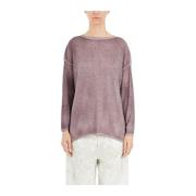 Cashmere Boothals Trui Avant Toi , Purple , Heren