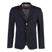 Klassieke wollen blazer Thom Browne , Blue , Heren