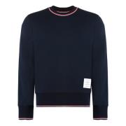 Contrasterende Trim Katoenen Sweatshirt Thom Browne , Blue , Heren