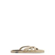 Gevlochten Raffia Touw Sandalen Nomadic State of Mind , Beige , Dames