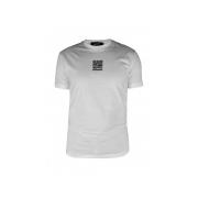 Witte katoenen T-shirt met QR-code Dsquared2 , White , Heren