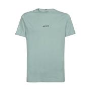 Katoenen Crew-Neck T-Shirt Les Deux , Blue , Heren