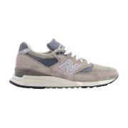 Grijze Sneakers met Veters en Patch Logo New Balance , Multicolor , He...