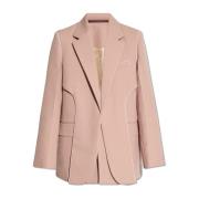 Single-breasted blazer Victoria Beckham , Pink , Dames