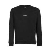 Katoenen Crew-Neck Sweatshirt Les Deux , Black , Heren