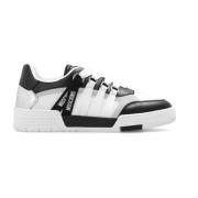 Sneakers met logo Moschino , White , Dames