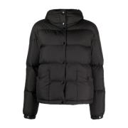 Zwarte Jassen - Ebre Moncler , Black , Dames