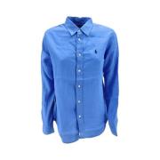 Blauwe Overhemde Ralph Lauren , Blue , Dames