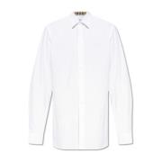 Katoenen shirt Burberry , White , Heren