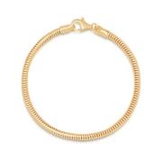 Gouden Ronde Ketting Armband Nialaya , Yellow , Heren