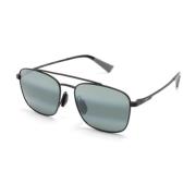 Piwai AF 645-02 Matte Black W/Grey Sunglasses Maui Jim , Black , Unise...