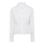 Pure White Peplum Shirt Stella McCartney , White , Dames