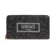 Portemonnee met logo Versace , Gray , Dames