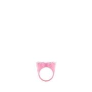 Roze Beatter-Fly Ring in 925 Zilver Dans LES Rues , Pink , Dames