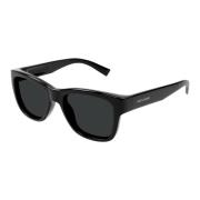 SL 674 001 Sunglasses Saint Laurent , Black , Heren