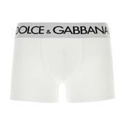 Stretch katoenen boxershort set Dolce & Gabbana , White , Heren