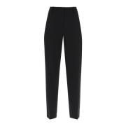 Barathea Cigarette Broek Ganni , Black , Dames