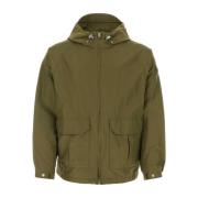 Stijlvolle Army Green Katoenblend Jas Woolrich , Green , Heren