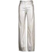 Wijde Metallic Jeans voor Dames Drykorn , Gray , Dames