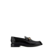 Zwarte leren loafers Tod's , Black , Dames