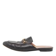 Pre-owned Leather mules Gucci Vintage , Black , Dames