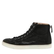 Pre-owned Suede sneakers Gianvito Rossi Pre-owned , Black , Dames