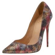 Pre-owned Fabric heels Christian Louboutin Pre-owned , Brown , Dames