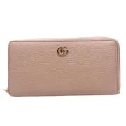 Pre-owned Leather wallets Gucci Vintage , Pink , Dames