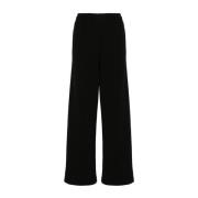 Zwarte Geribbelde Gebreide Broek Wardrobe.nyc , Black , Dames