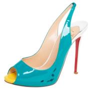 Pre-owned Leather heels Christian Louboutin Pre-owned , White , Dames