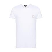 Witte T-shirts en Polos met Medusa Head Motief Versace , White , Heren